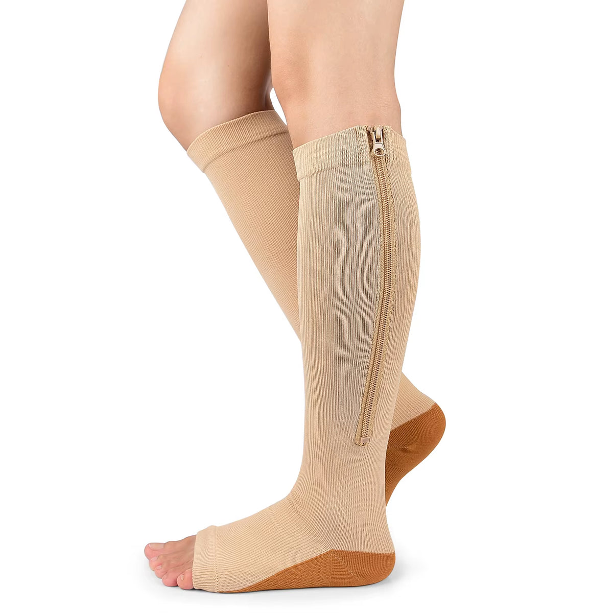 Zipper Compression Socks for Enhanced Blood Circulation and Pain Relief - Unisex, 1 Pair