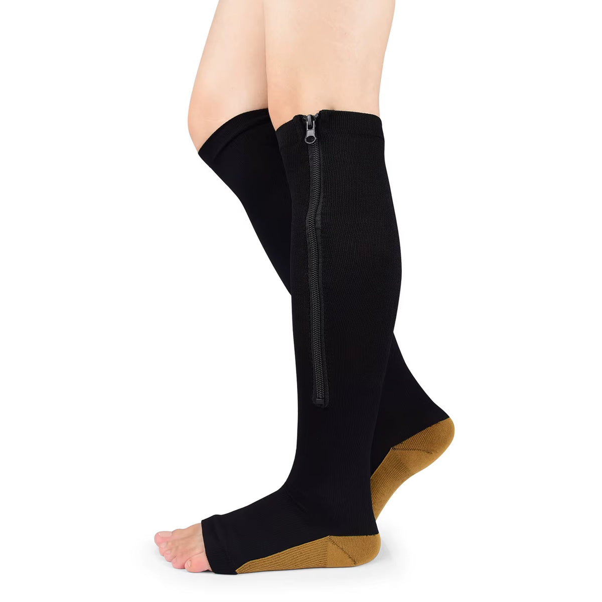 Zipper Compression Socks for Enhanced Blood Circulation and Pain Relief - Unisex, 1 Pair
