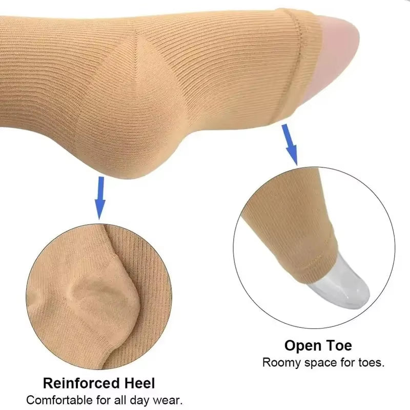 Zipper Compression Socks for Enhanced Blood Circulation and Pain Relief - Unisex, 1 Pair