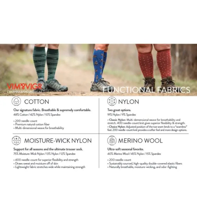 VIM & VIGR Tree Hunt Compression Socks (Cotton)