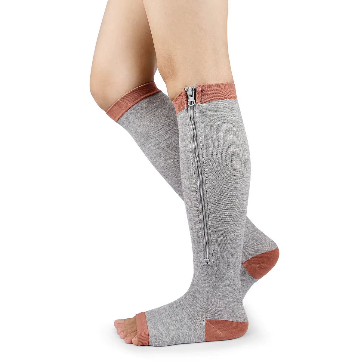 Zipper Compression Socks for Enhanced Blood Circulation and Pain Relief - Unisex, 1 Pair